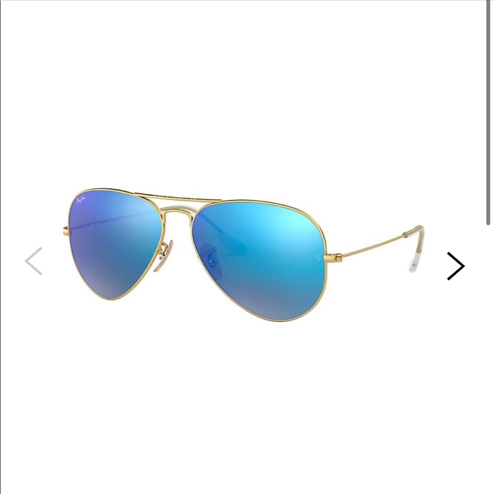 RAYBAN AVIATOR SUNGLASSES BLUE MIRROR